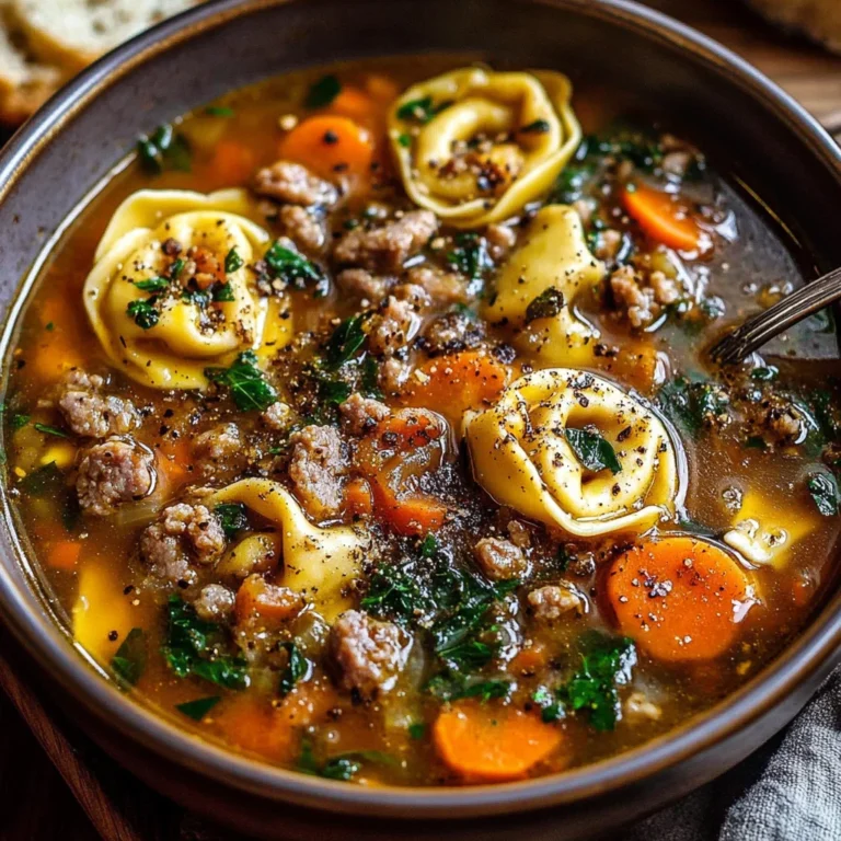 Autumn Tortellini Soup with Sausage: Cozy Comfort Bowl
