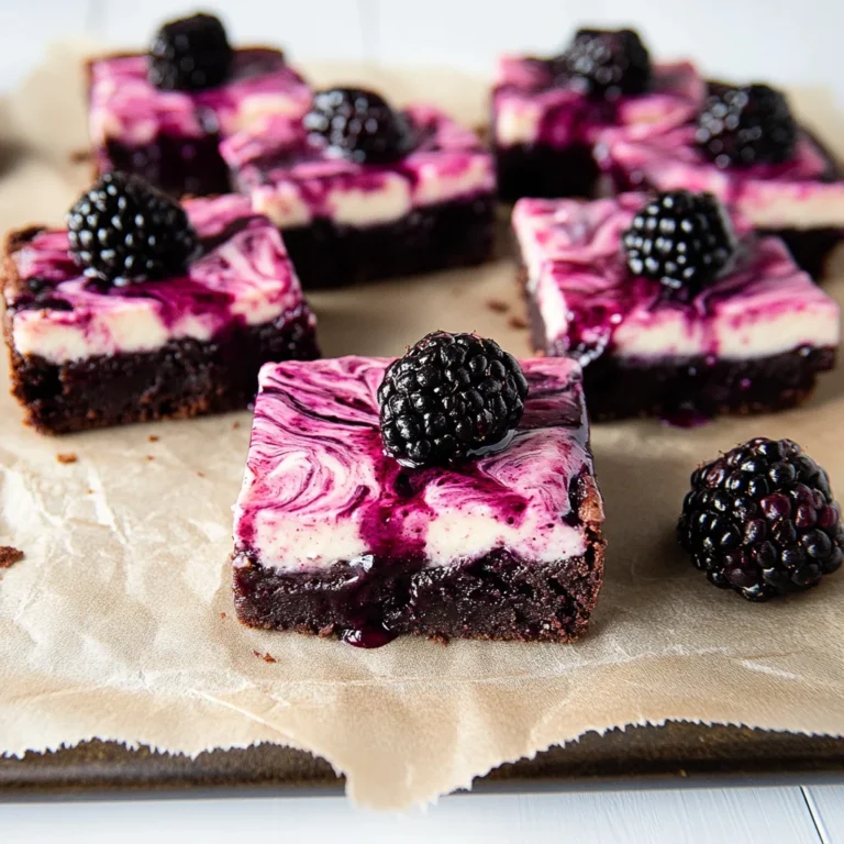 Blackberry Cheesecake Brownies: A Decadent Delight