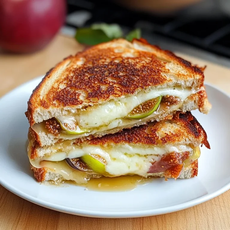 Brie, Fig, and Apple Grilled Cheese: Indulgent Comfort Food