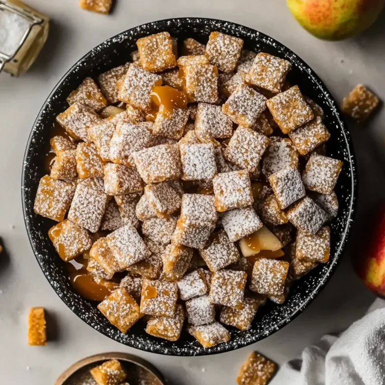 Caramel Apple Puppy Chow: Sweet and Salty Delight