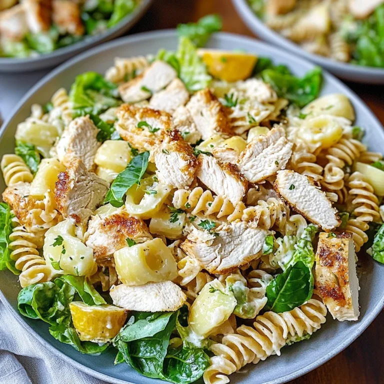 Chicken Caesar Pasta Salad: Delightfully Creamy & Fresh