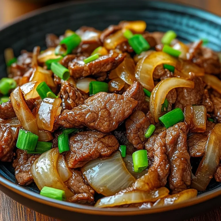 Chinese Beef and Onion Stir Fry: A Savory Weeknight Delight
