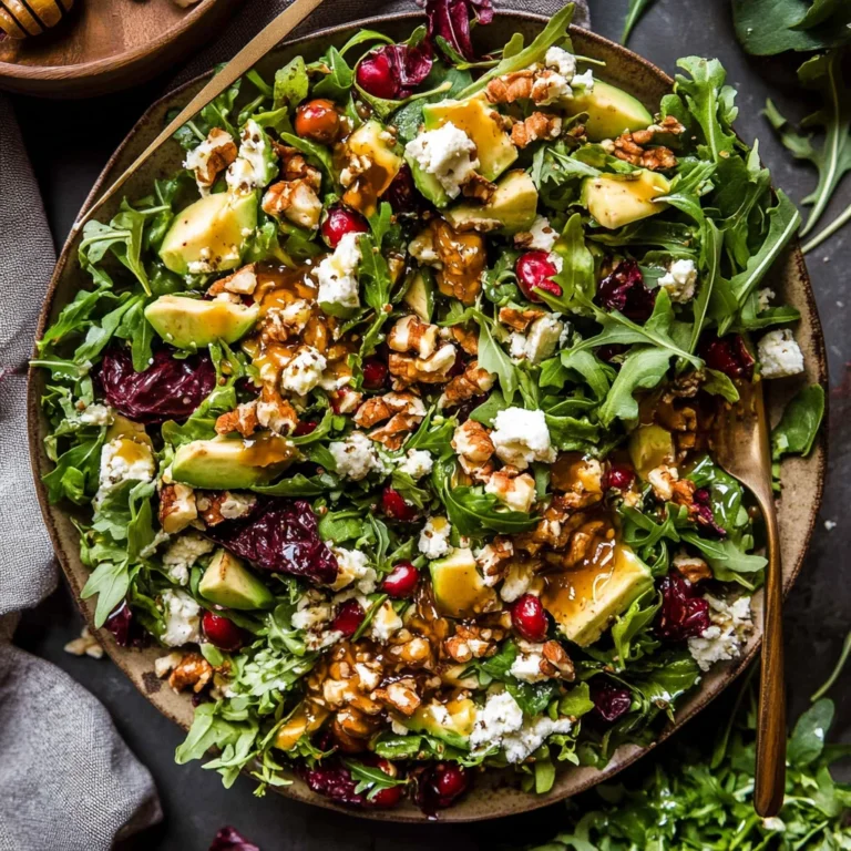 Christmas Salad with Honey Mustard Dressing: Festive Delight