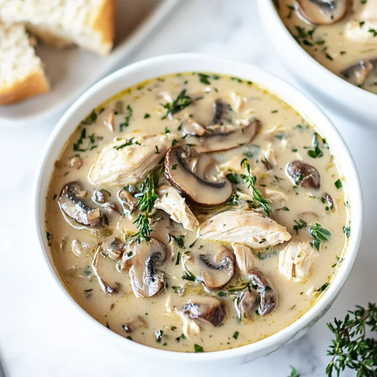 Comforting Rotisserie Chicken and Mushroom Soup: Cozy Goo…