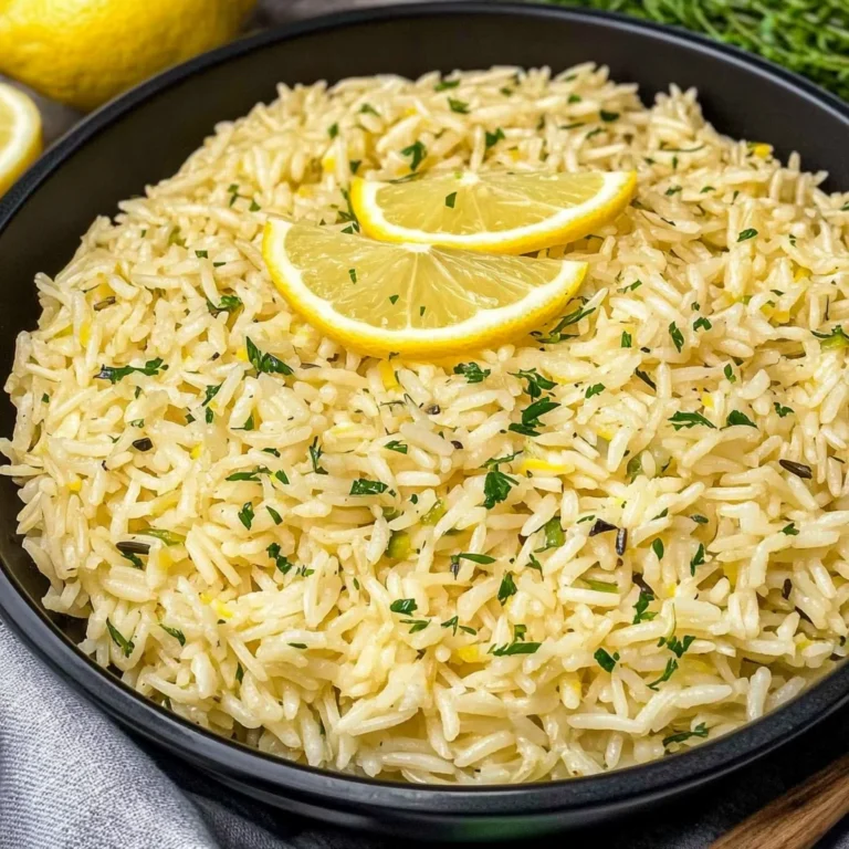 Greek Lemon Rice: Zesty and Comforting Side Dish