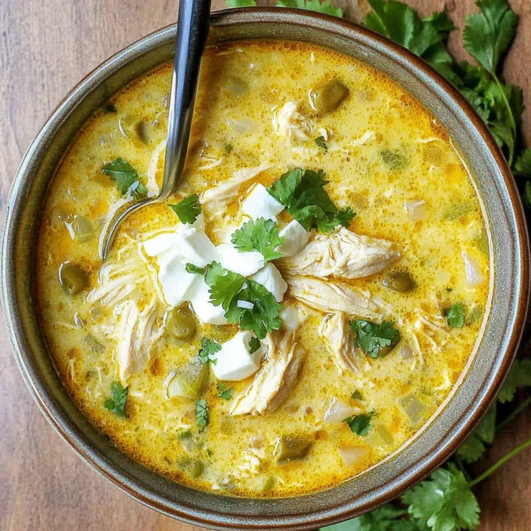 Green Chicken Enchilada Soup – Creamy and Cheesy!
