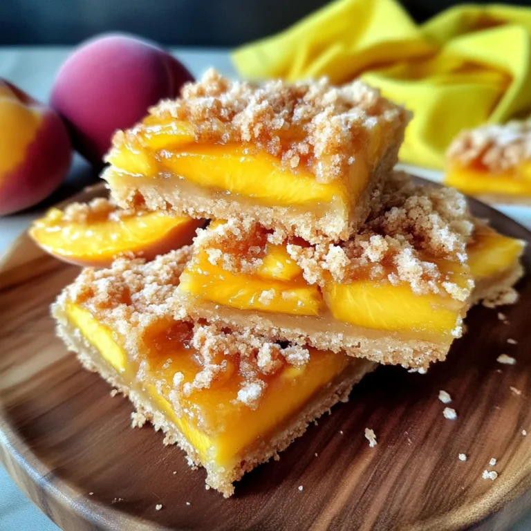 Heavenly Summer Peach Bars: A Sweet Slice of Sunshine