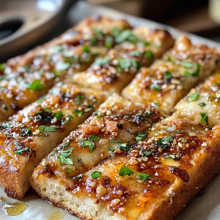 Hot Honey Garlic Bread Pizza: Sweet & Spicy Delight