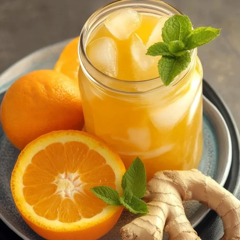 Iced Orange Ginger Green Tea: Refreshingly Zesty Bliss