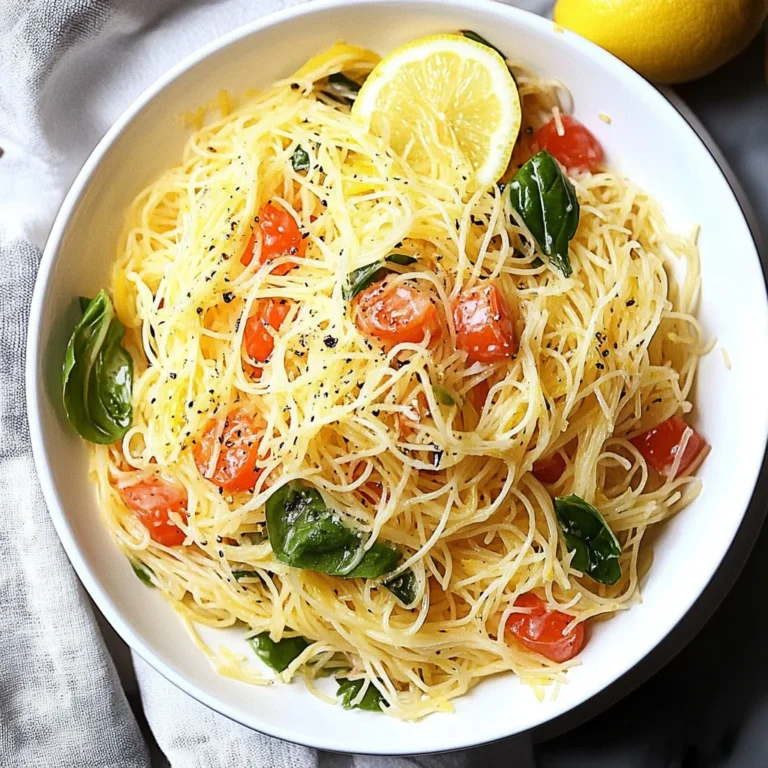 Lemon Capellini Salad: Refreshing and Vibrant Delight