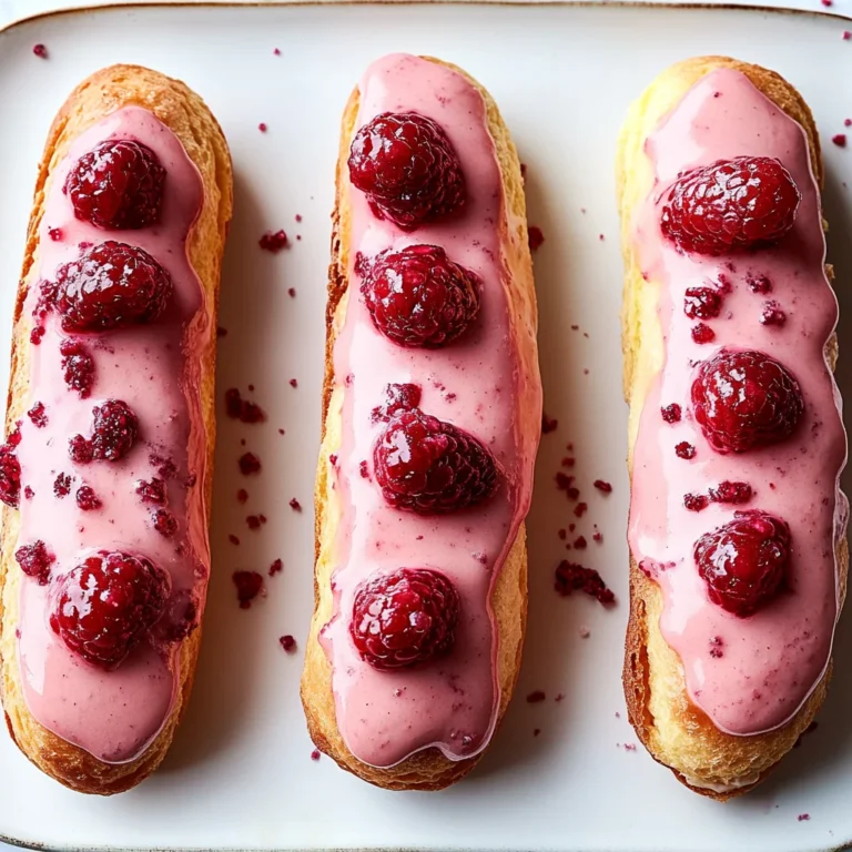 Lemon Raspberry Eclairs: A Tangy Delight You Can’t Resist