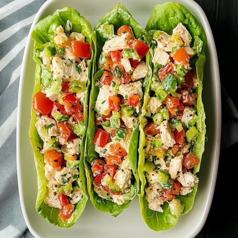 Light & Tasty BLT Chicken Salad Lettuce Wraps: Refreshing…