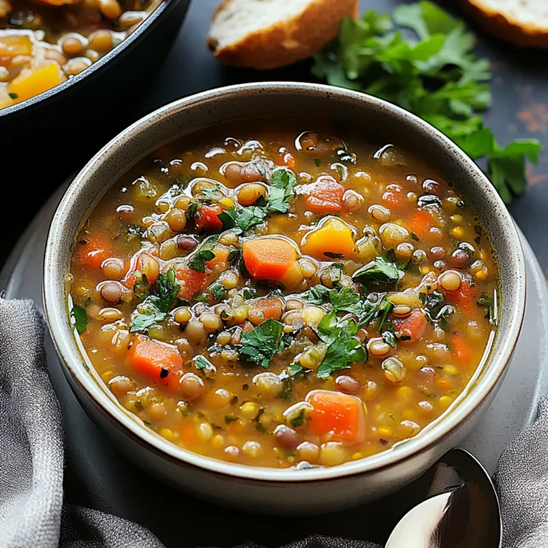 Mediterranean Lentil Soup: A Cozy Delight to Savor