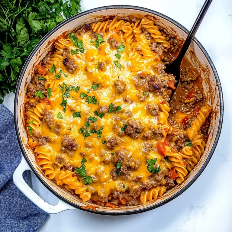 One Pot Cheeseburger Casserole: Comforting and Easy Delight