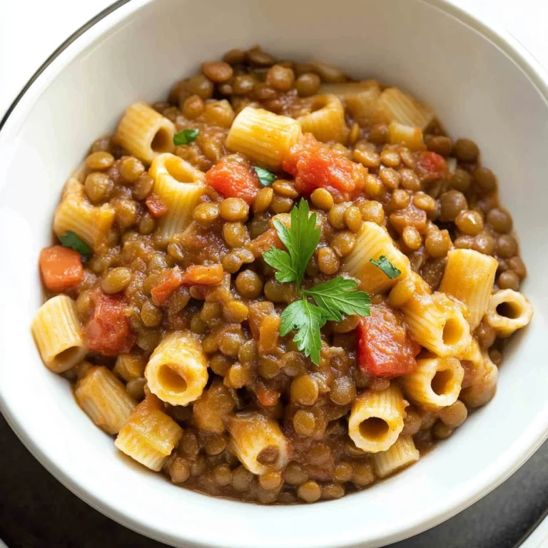 PASTA WITH LENTILS: Comforting and Hearty Delight