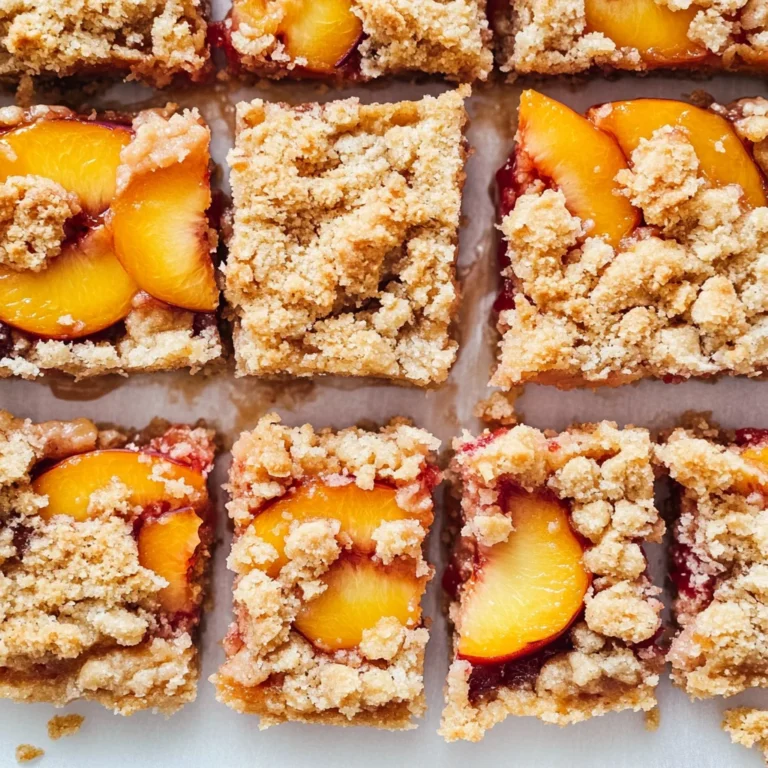 Peaches and Cream Crumble Bars: The Ultimate Summer Delight