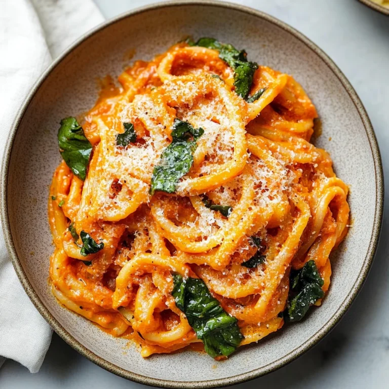ROASTED RED PEPPER RIGATONI: Creamy Comfort Food Delight