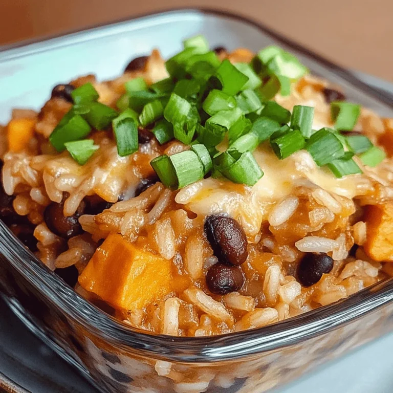 Rice and Bean Casserole with Sweet Potatoes: Cozy Comfort