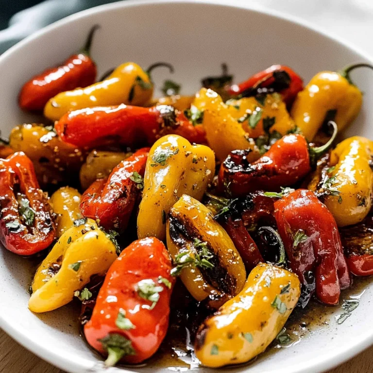 Roasted Mini Peppers: Sweet and Smoky Perfection