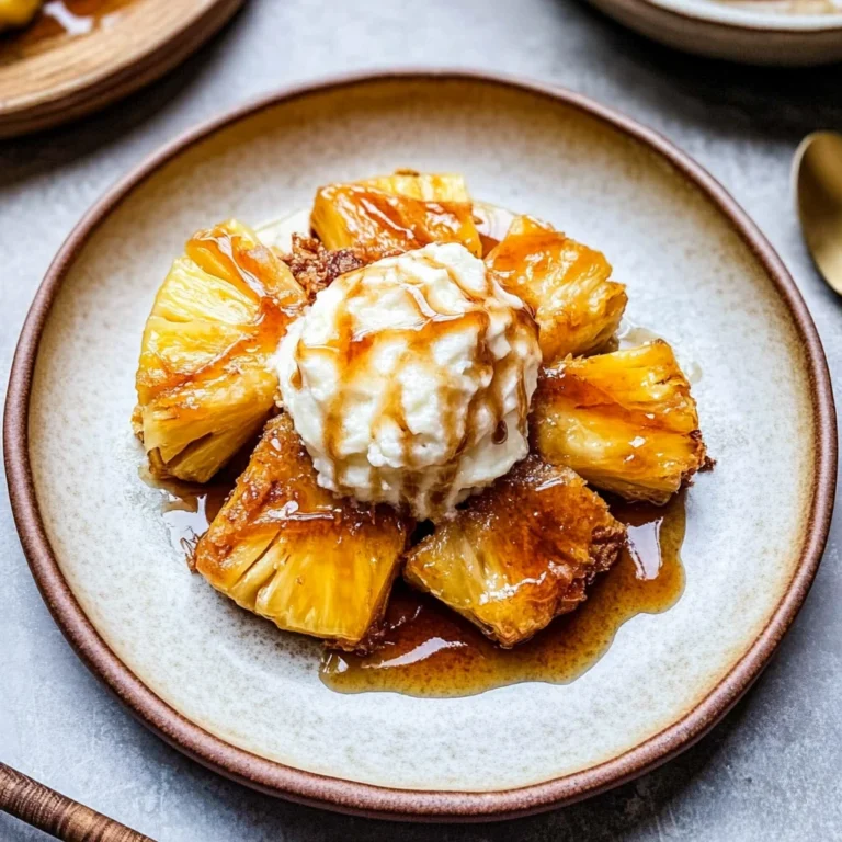 Rum-Soaked Fried Pineapple: Irresistibly Tropical Delight