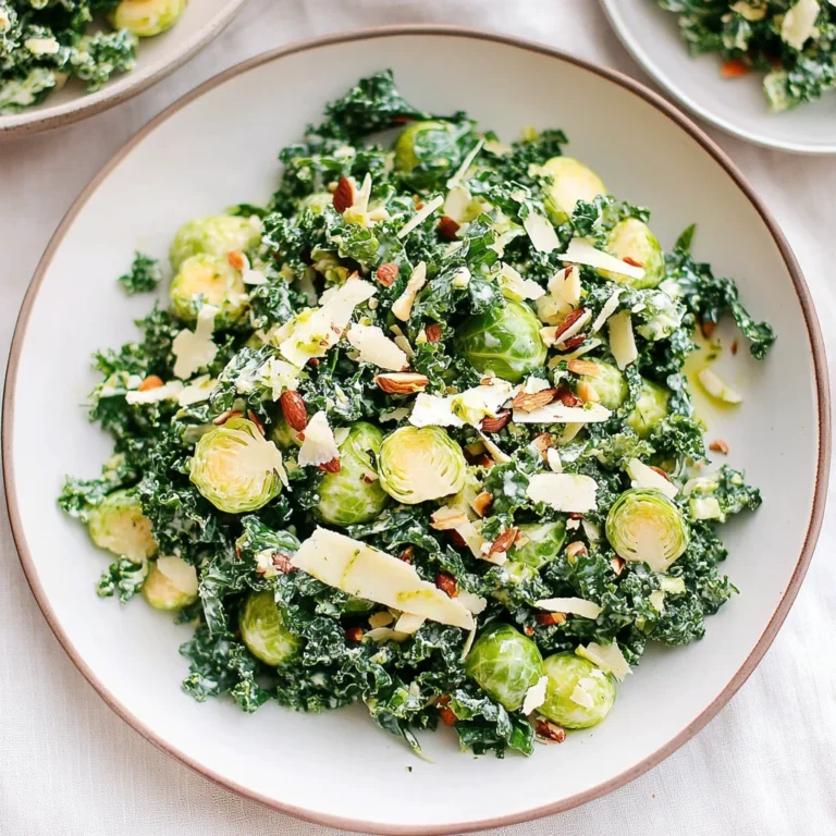 Simple Kale and Brussels Sprout Salad: Refreshing Crunch …
