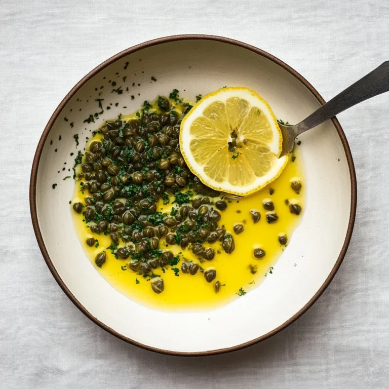 Simple Lemon Caper Sauce: Bright and Zesty Delight