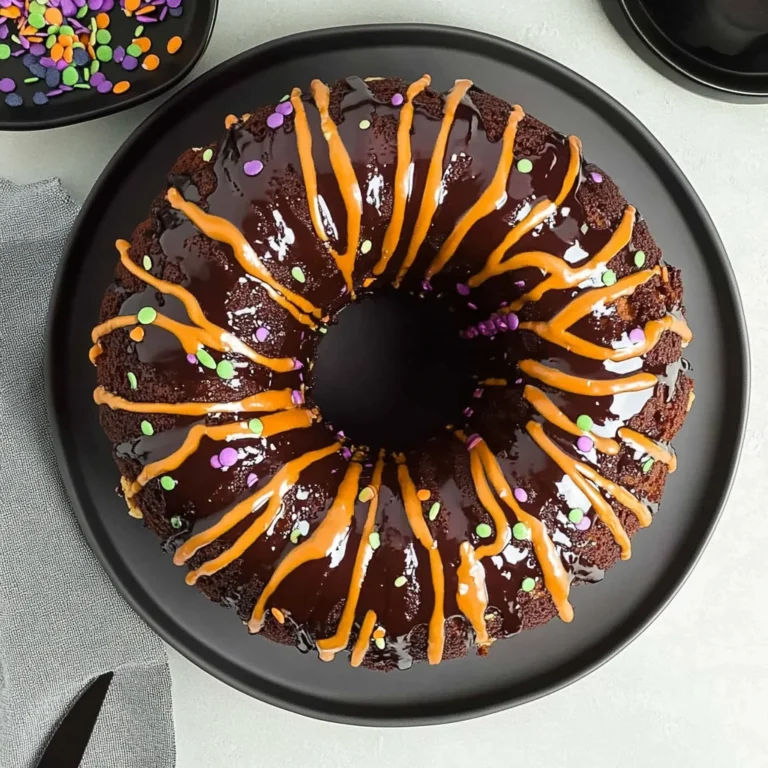 Spooky Swirl Halloween Bundt Cake: A Festive Delight