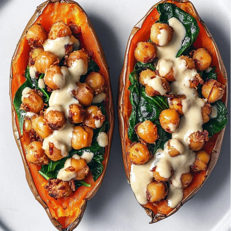 Stuffed Sweet Potato with Crispy Chickpeas: Delightful!