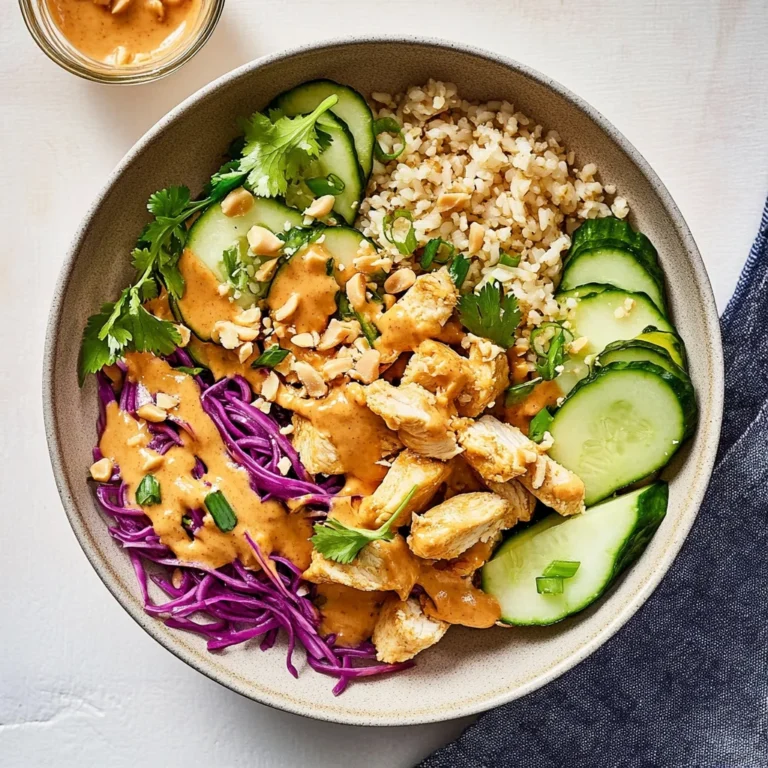 Thai Peanut Chicken Buddha Bowls Recipe: A Flavorful Delight