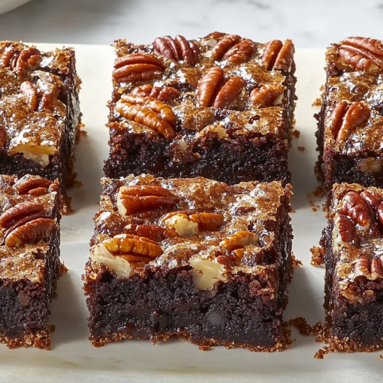 The Best Salted Pecan Pie Brownies: A Decadent Treat