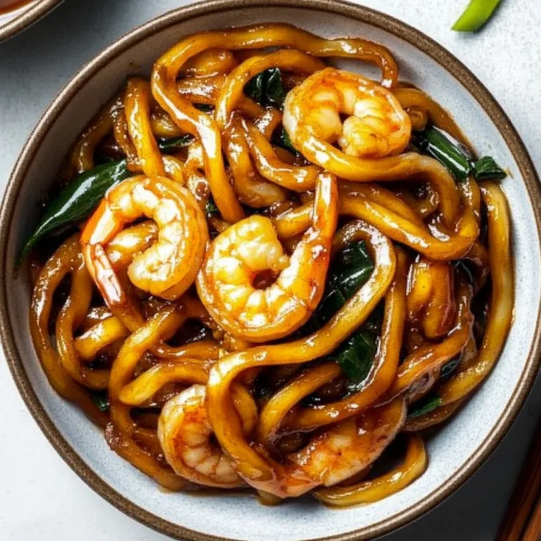 Yaki Udon with Shrimp: A Savory Delight for Dinner
