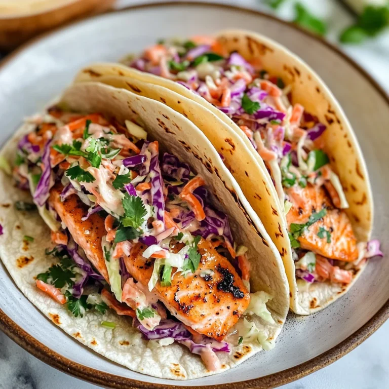 Air Fryer Salmon Tacos with Slaw: Flavor Explosion Awaits