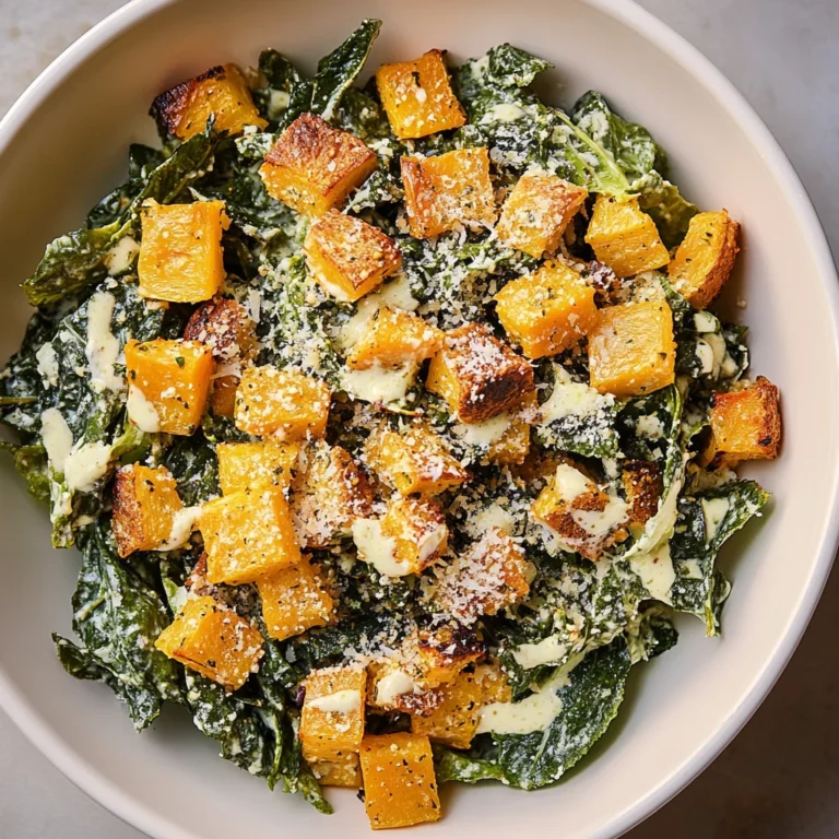 Autumn Caesar Salad with Roasted Delicata Squash Croutons…