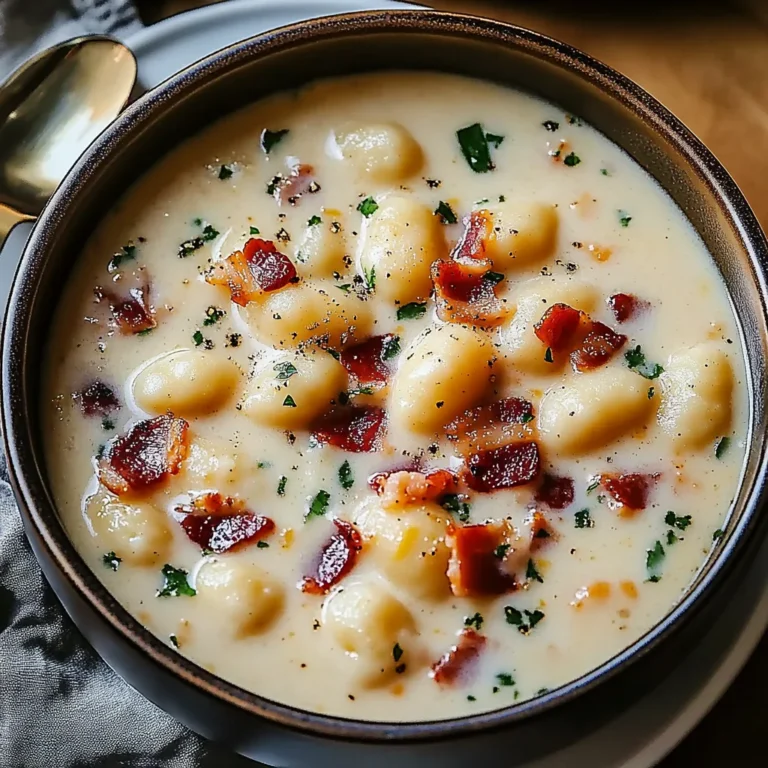 Bacon Cheddar Gnocchi Soup: A Rich and Creamy Delight