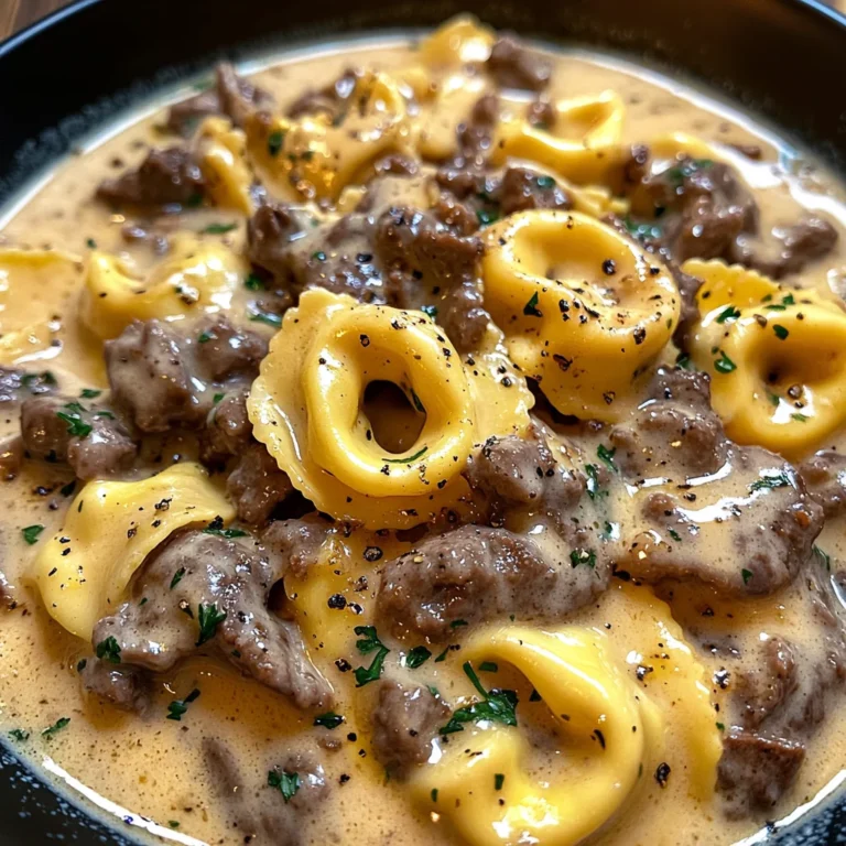 Cheesesteak Tortellini in Creamy Provolone Sauce: Irresis…
