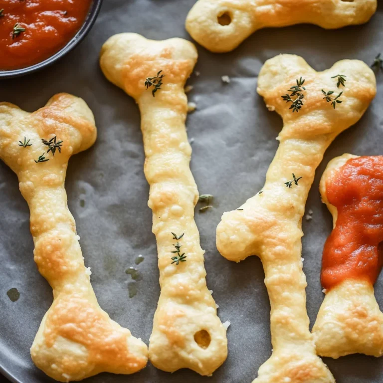 Cheesy Halloween Breadstick Bones: Spookily Delicious Treats