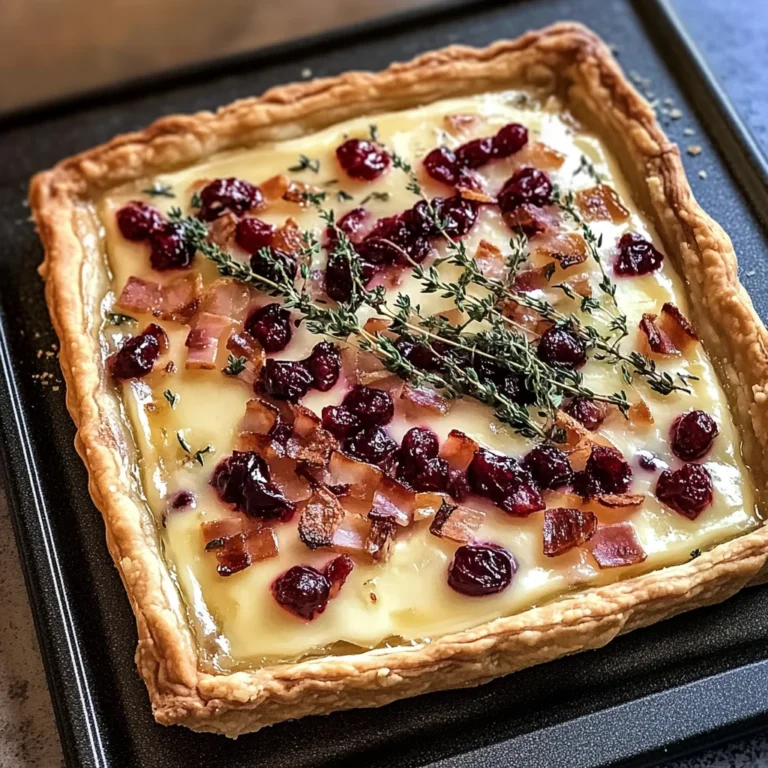 Cranberry Brie Tart with Pancetta & Thyme: Irresistibly S…