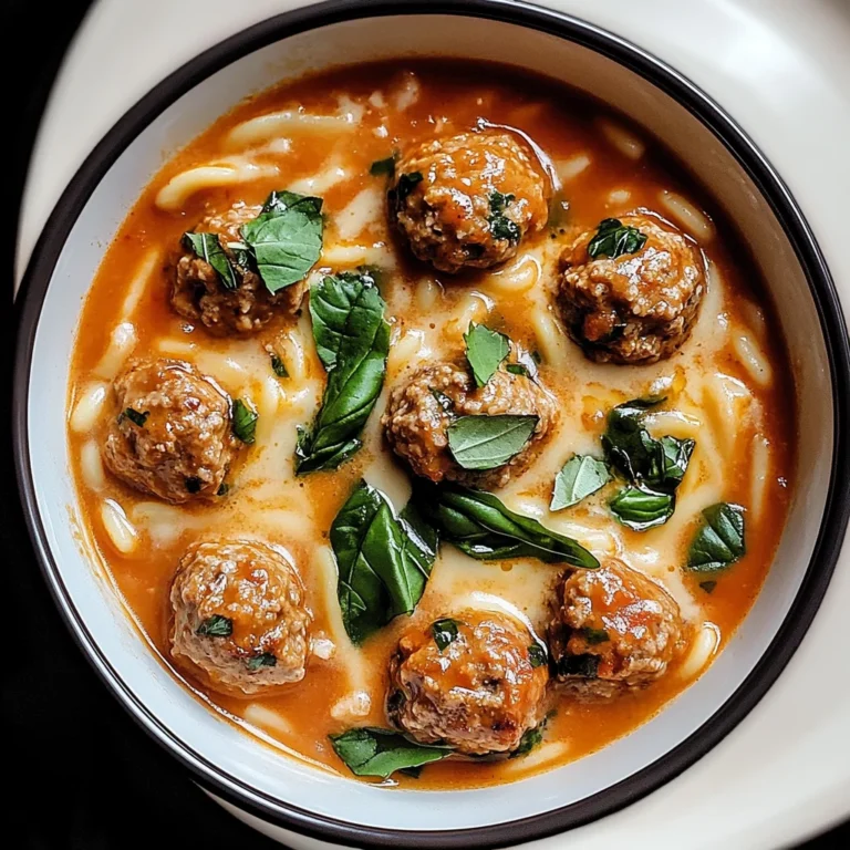 Creamy Italian Meatball Soup: Cozy Comfort in a Bowl