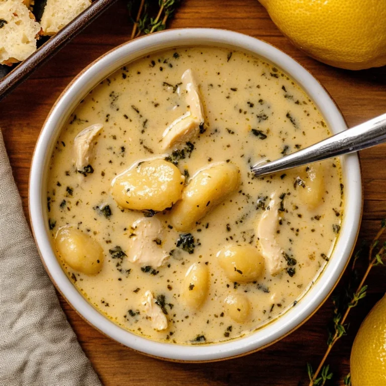 Creamy Winter Lemon Chicken Gnocchi Soup: Cozy Delight