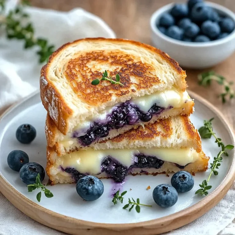 Crispy Blueberry Grilled Cheese: A Sweet Delight