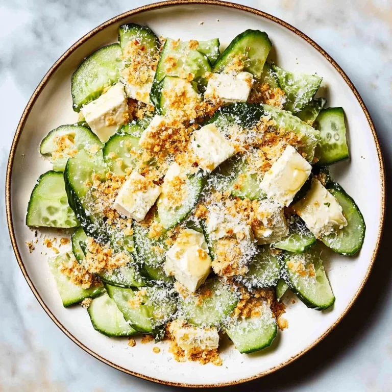 Cucumber Caesar Salad: Refreshingly Crunchy Delight