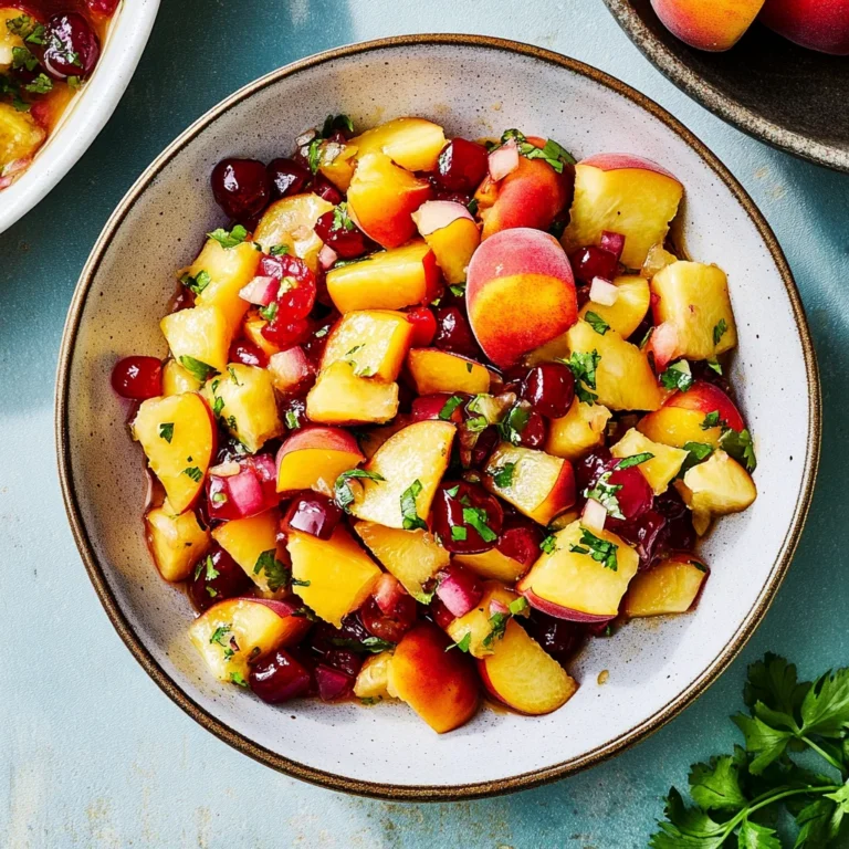 Delicious Peach Cherry Salsa: A Summer Sensation