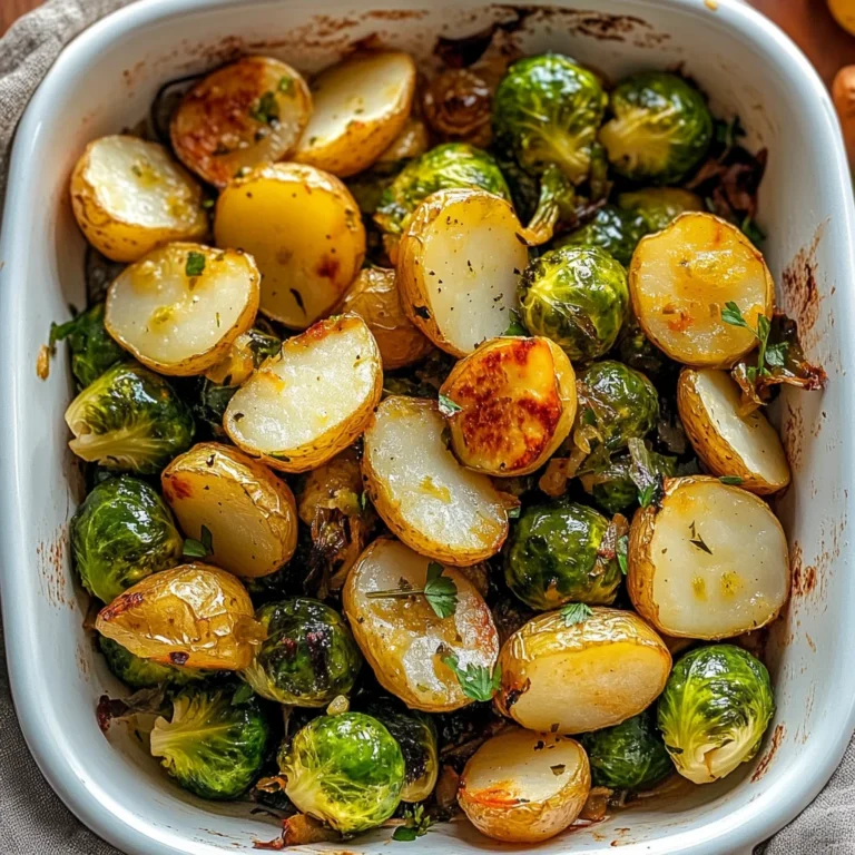 Garlic Brussels Sprouts Potatoes: Crispy & Flavorful Delight