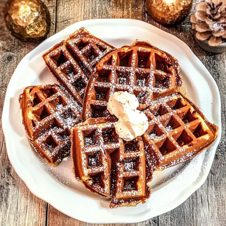 Gingerbread Waffles: Cozy and Spiced for Your Mornings