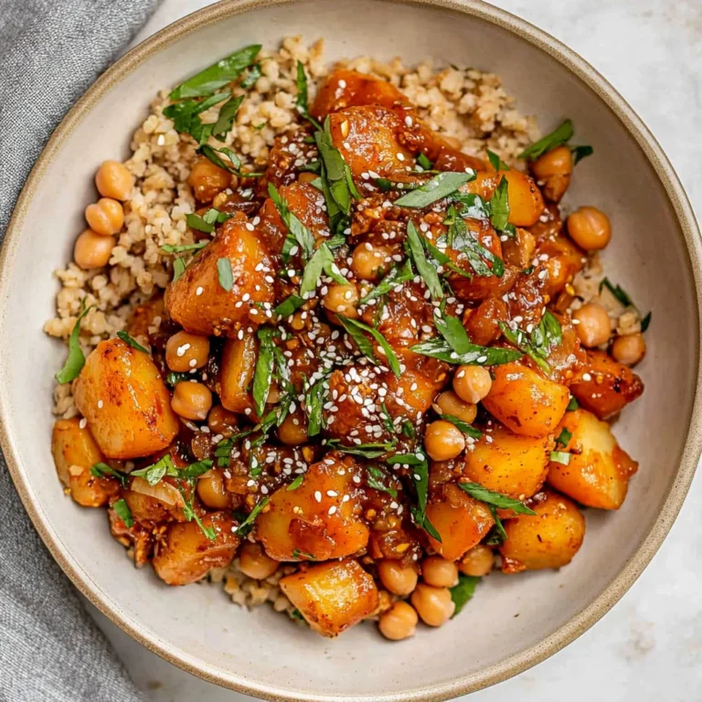 Gochujang Potatoes and Chickpeas: Spicy Comfort Food Delight