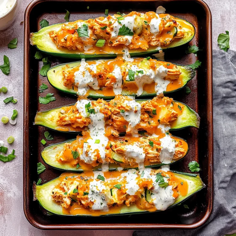 High Protein Buffalo Chicken Stuffed Zucchini Boats: Irre…