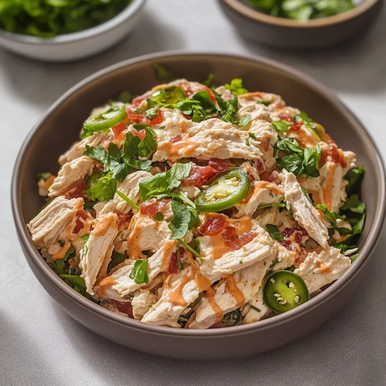 Jalapeño Popper Chicken Salad: Creamy and Zesty Delight