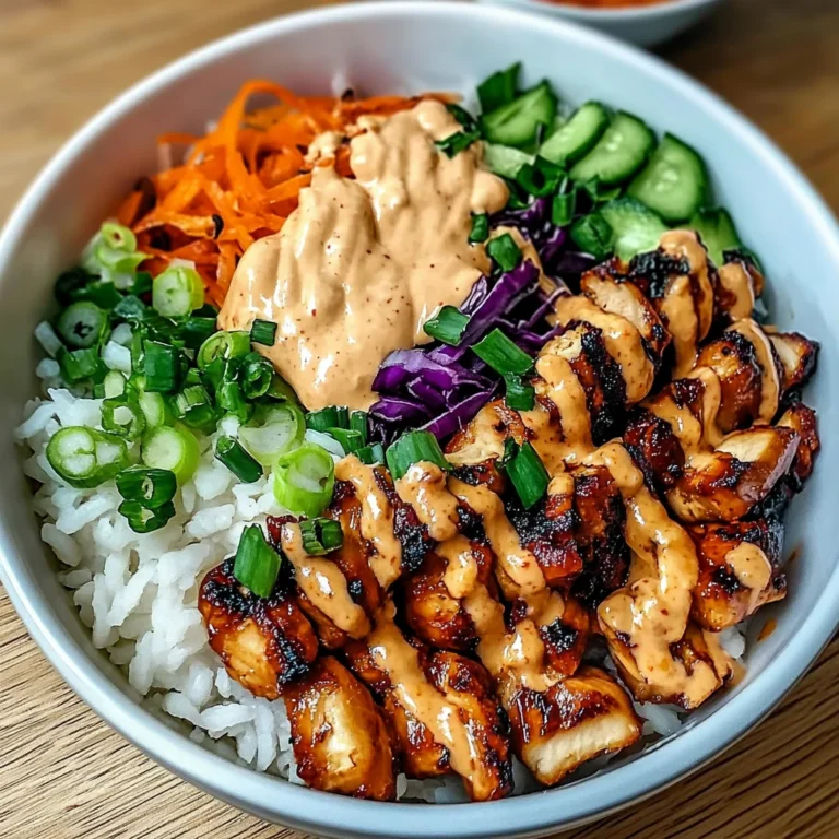 Korean BBQ Chicken Bowls with Gochujang Cream Sauce Awaits!