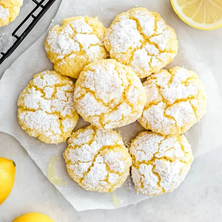 Lemon Crinkle Cookies: Bright and Chewy Delight