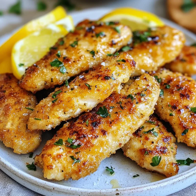 Lemon Garlic Parmesan Chicken Tenders: Crispy Delight Awaits